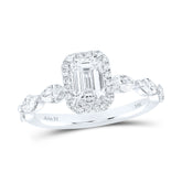 1 3/4CTW-DIA ANA M 1CT-CEME SINGLE HALO ENGAGEMENT RING